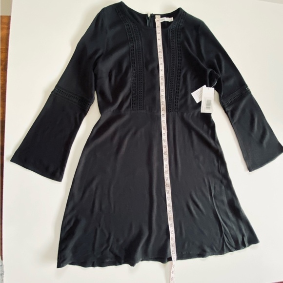 JUSTFAB BOHO BELL SLEEVE DRESS BLACK SZ XL NWT - Picture 5 of 13
